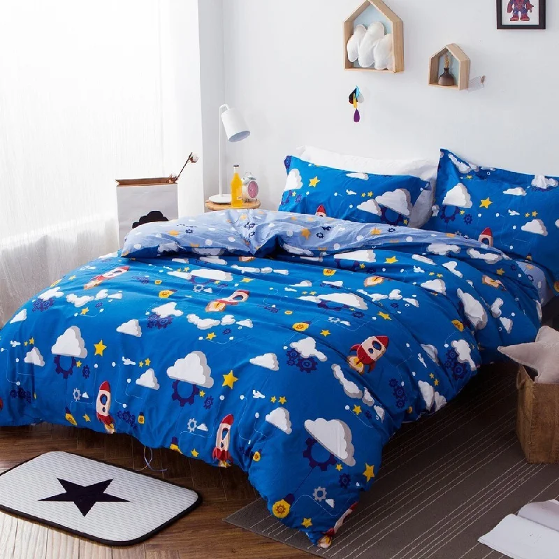 Space Tour 100% Cotton 3-piece Duvet Cover Set