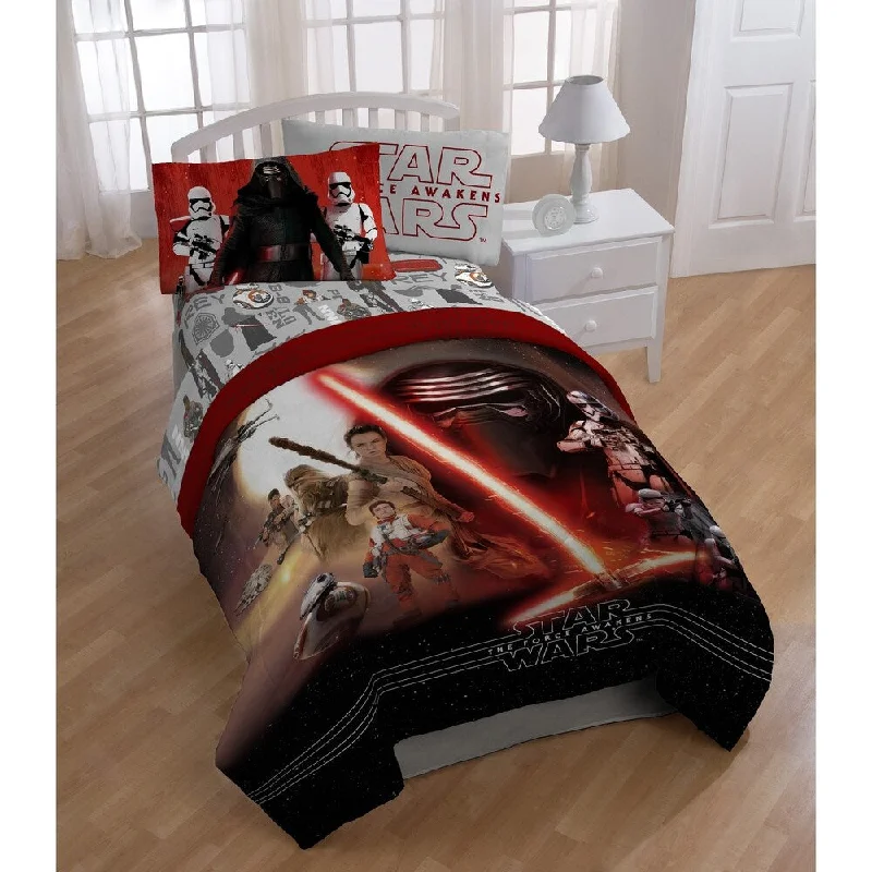 Star Wars Ep7 Montage 3 Piece Twin Sheet Set