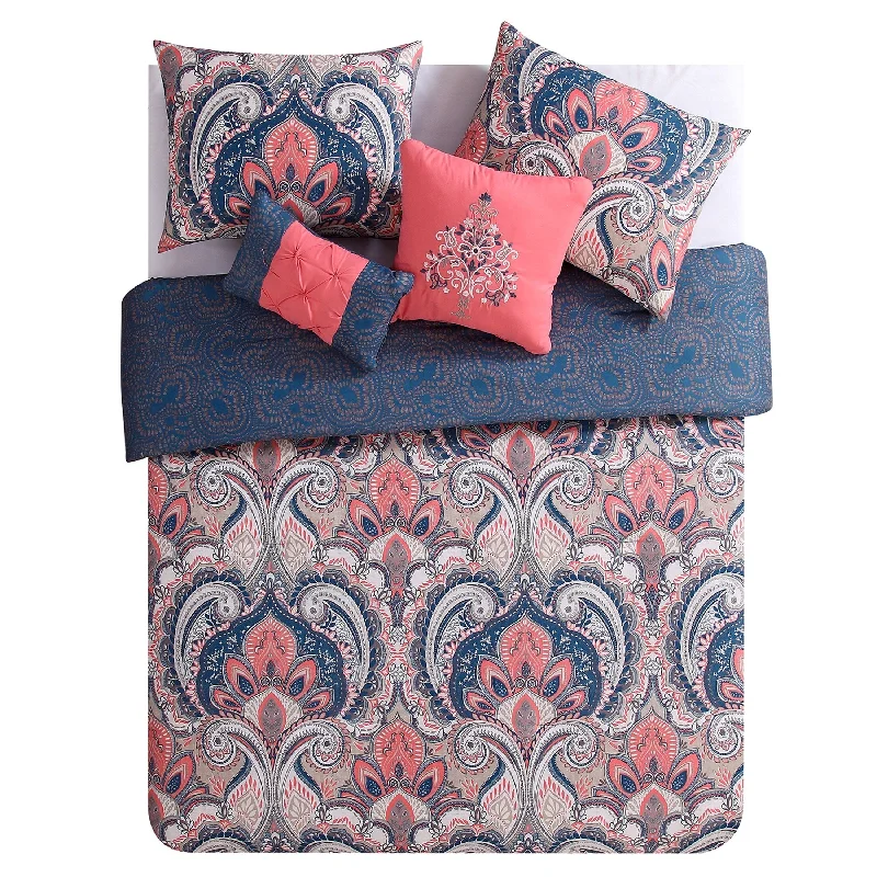 VCNY Home Casa Re'al Damask Reversible Comforter Set