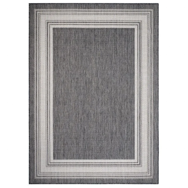 5' X 7' Area Rug Indoor & Outdoor - Gray