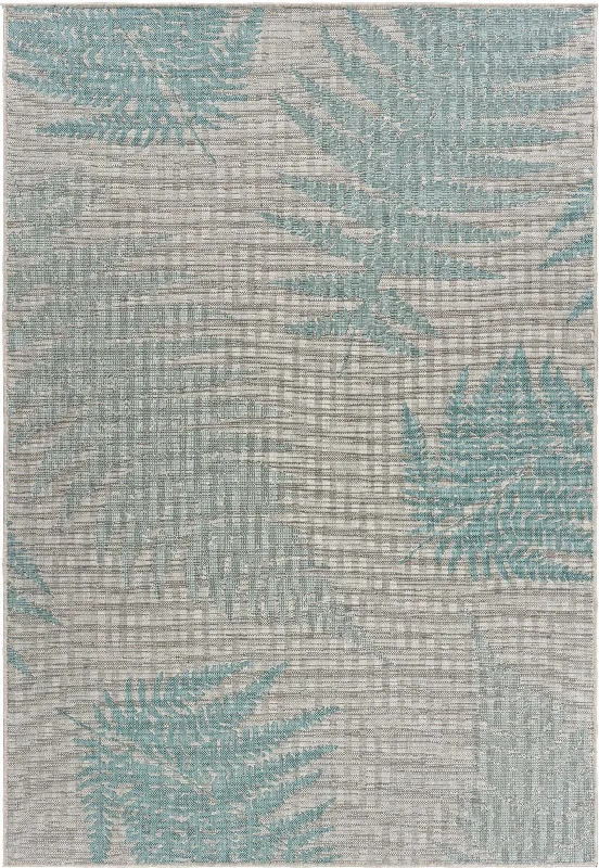 5' X 7' Outdoor & Indoor Area Rug - Gray