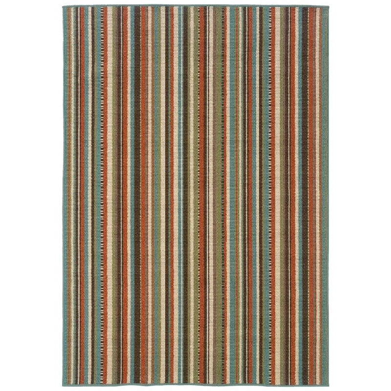 5' X 8' Indoor / Outdoor Area Rug - Green