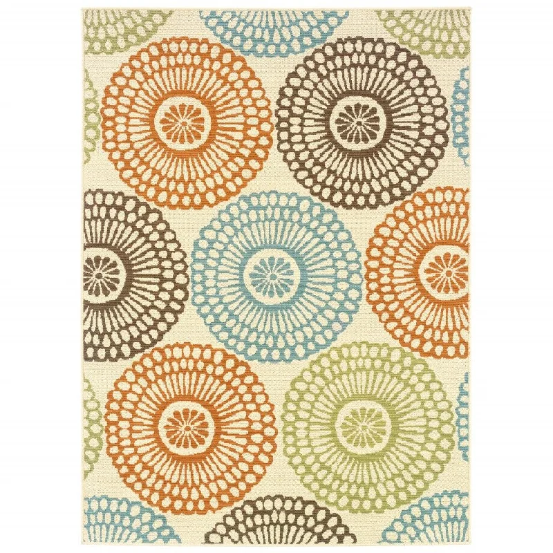 5' X 8' Outdoor / Indoor Area Rug - Beige