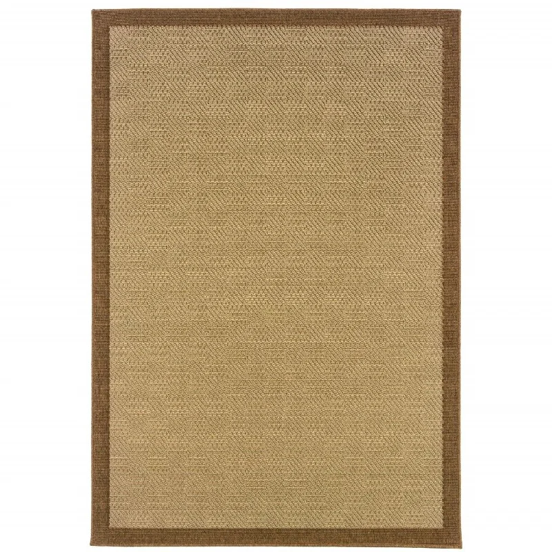 6' X 9' Indoor / Outdoor Area Rug - Beige