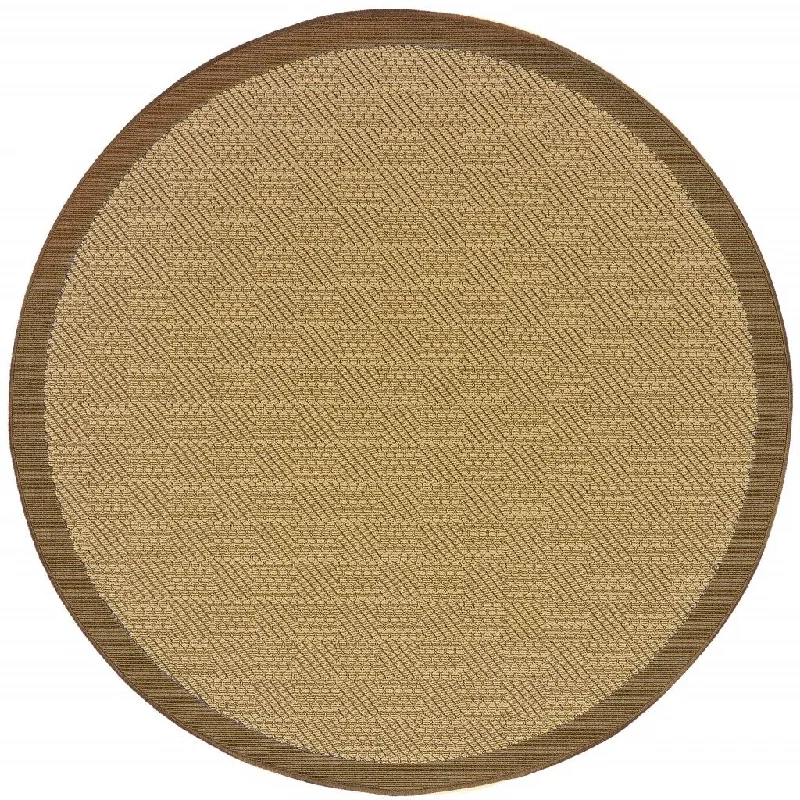 8' X 8' Indoor / Outdoor Area Rug - Beige