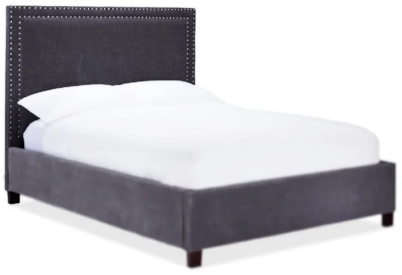 Chloe King Headboard - Charcoal