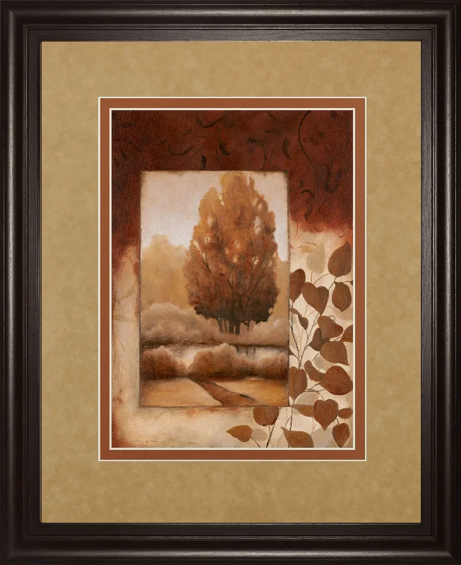 Fall Vignette Il By Carol Robinson - Framed Print Wall Art - Red