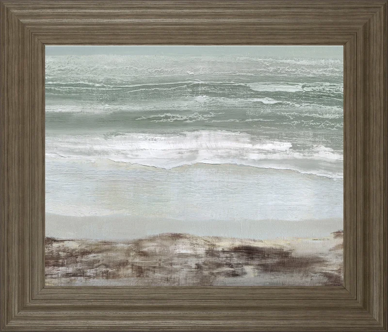 Grey Dawn By Caroline Gold - Framed Print Wall Art - Blue