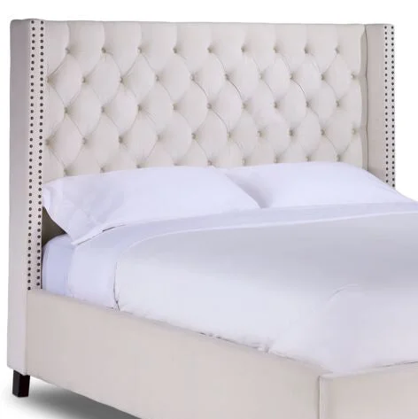 Jaden King Headboard - Cream