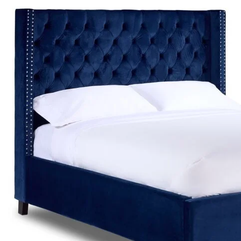 Jaden King Headboard - Navy