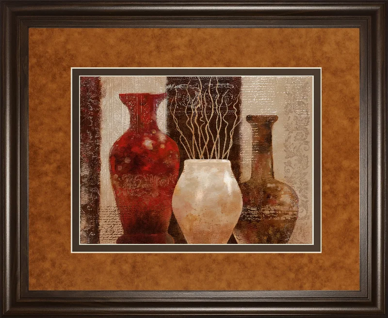 Mediterranean Style I By Nan - Framed Print Wall Art - Dark Brown