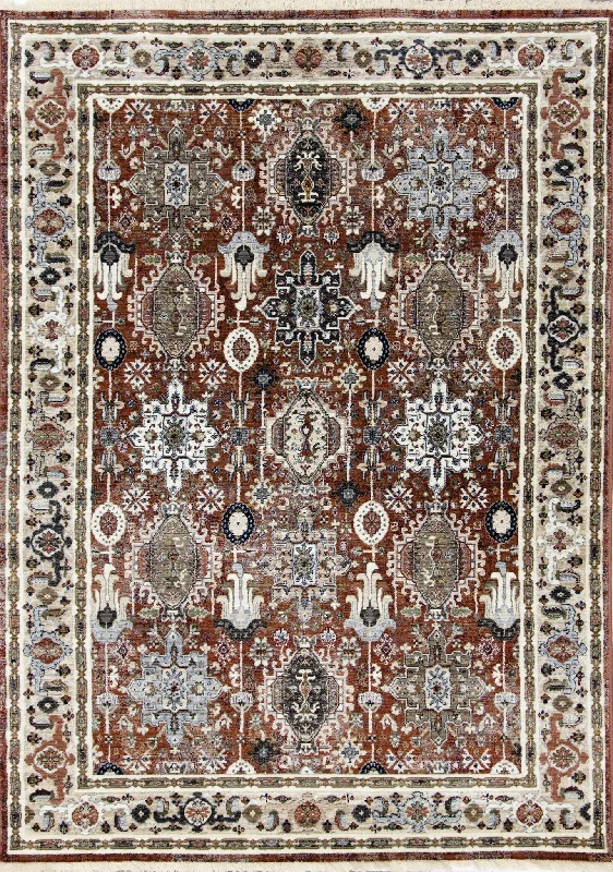 Mosaic 5'3" x 7'10" Tribal Area Rug - Beige