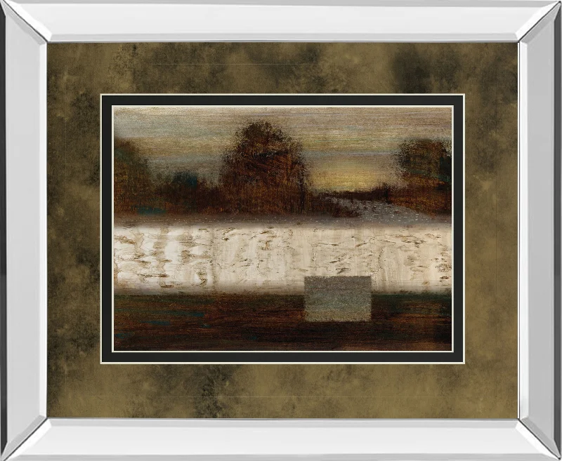 Secluded Forest By Roxi Gray - Mirror Framed Print Wall Art - Dark Brown