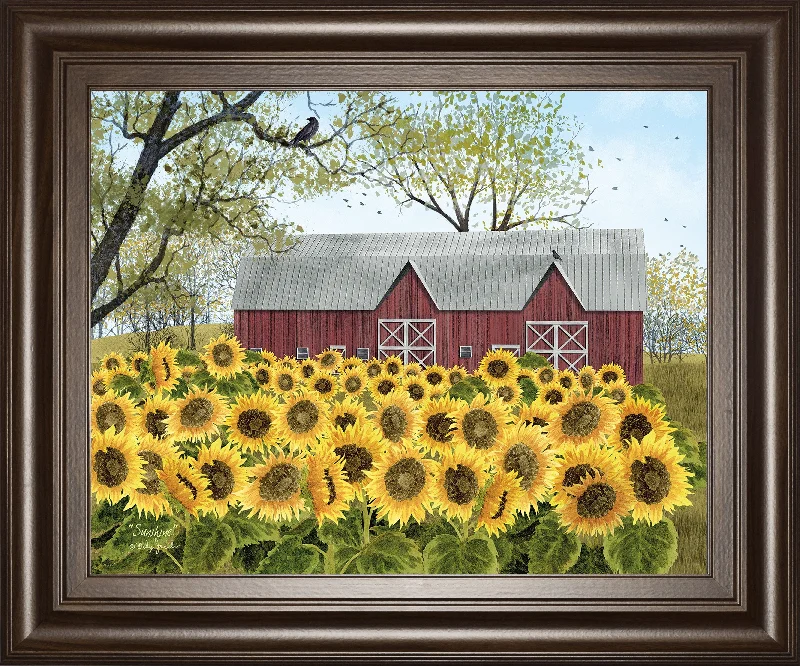 Sunshine By Billy Jacobs - Framed Print Wall Art - Yellow